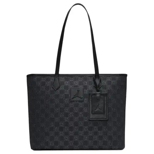 Jordan Monogram Polyester Tote Bag, Shopping Bag, Shoulder Bag, Handbag Men's Black