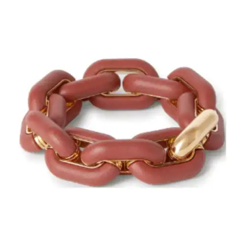 Loro Piana Brass Bracelets Women's Red Brown