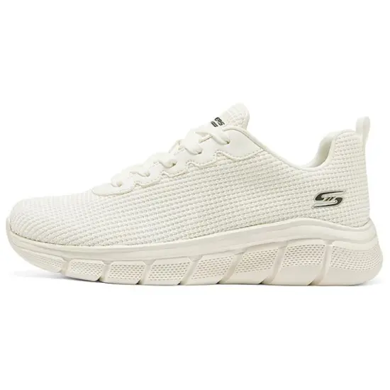 Skechers Bob's Anti-Slip And Wear-Resistant Breathable Low-Top Casual Shoes Women's White