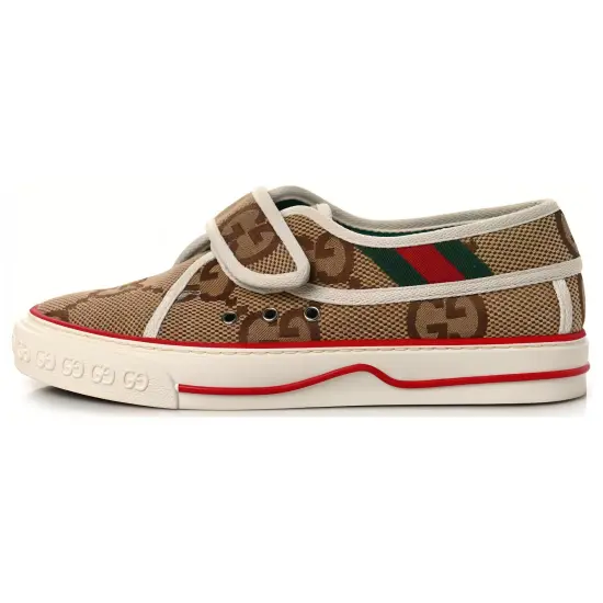 GUCCI Tennis 1977 Skateboard Shoes Men Low-Top Ebony