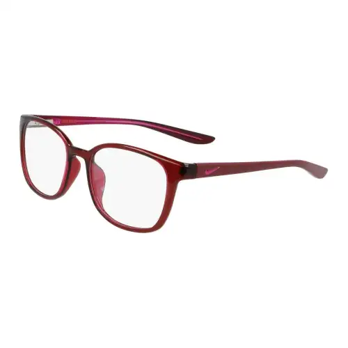 Nike Plastic Square Eyeglass Frames Unisex Red