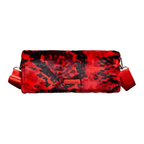 Adidas Originals Trefoil Faux Fur Sports Bag, Crossbody Bag Regular Unisex Bright Pink