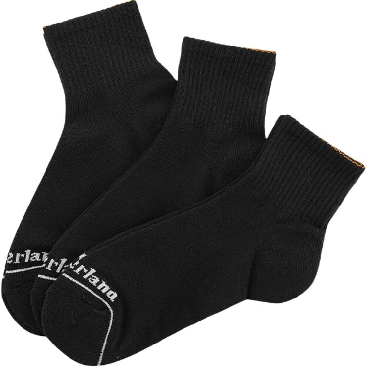 Timberland Crew Socks Unisex 3 Pack Black