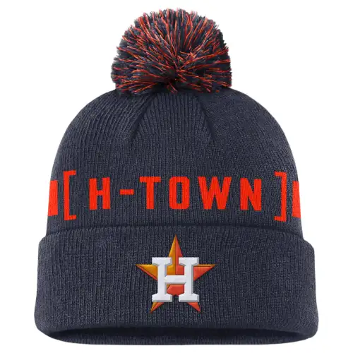 Nike Houston Astros Hometown Peak Men's Nike Mlb Cuffed Pom Beanie