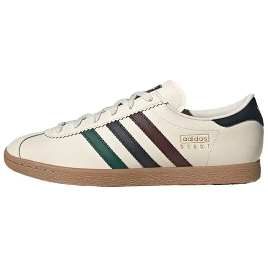 Adidas Originals Stadt Skateboard Shoes Unisex Low-Top Beige Black/Red Green