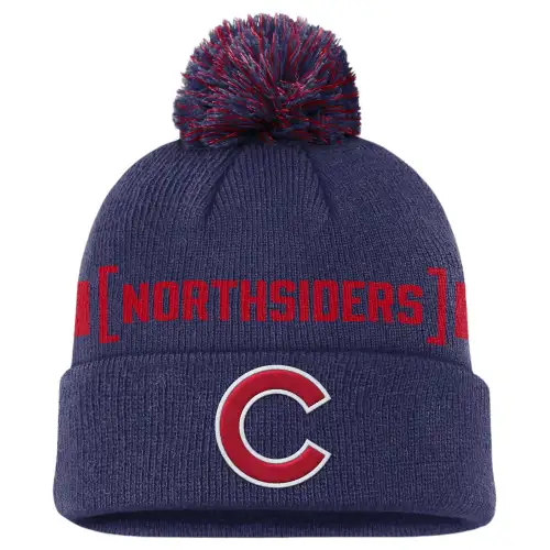 Nike Chicago Cubs Hometown Peak Men's Nike Mlb Cuffed Pom Beanie