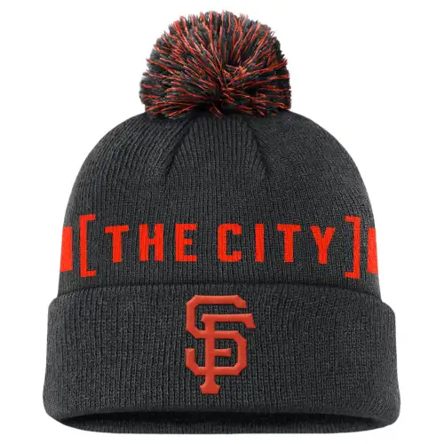 Nike San Francisco Giants Hometown Peak Men's Nike Mlb Cuffed Pom Beanie