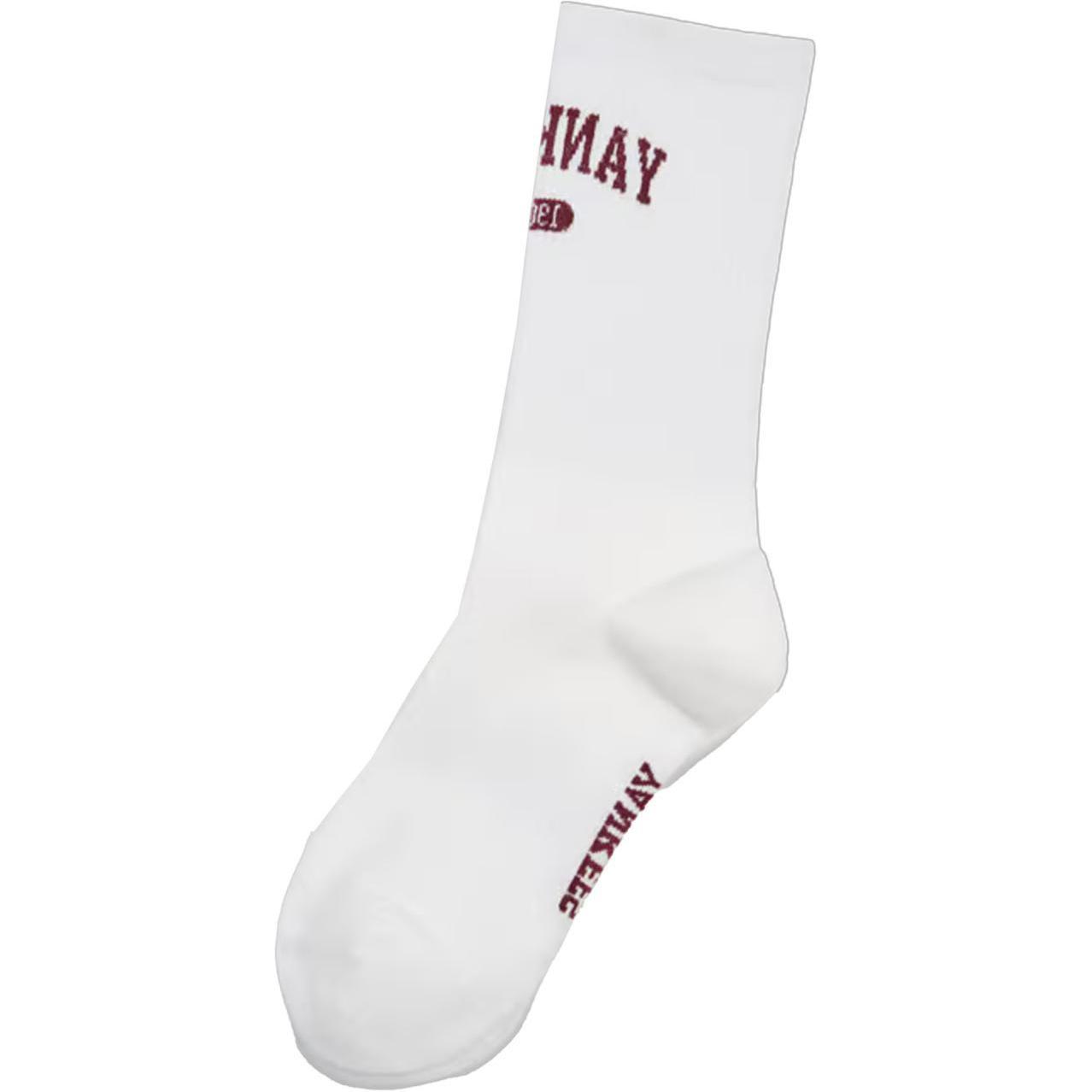MLB New York Yankees Crew Socks Unisex 1 Pack White