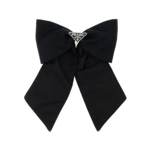 PRADA Recycled Nylon Hair Clips Women's Black