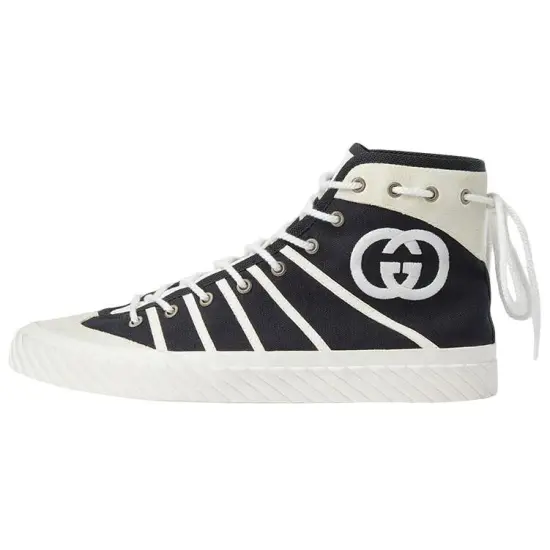 GUCCI Gg Tortuga High 'Black White'