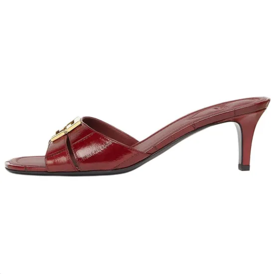 FENDI Slide Slippers 5.5cm Women's Red