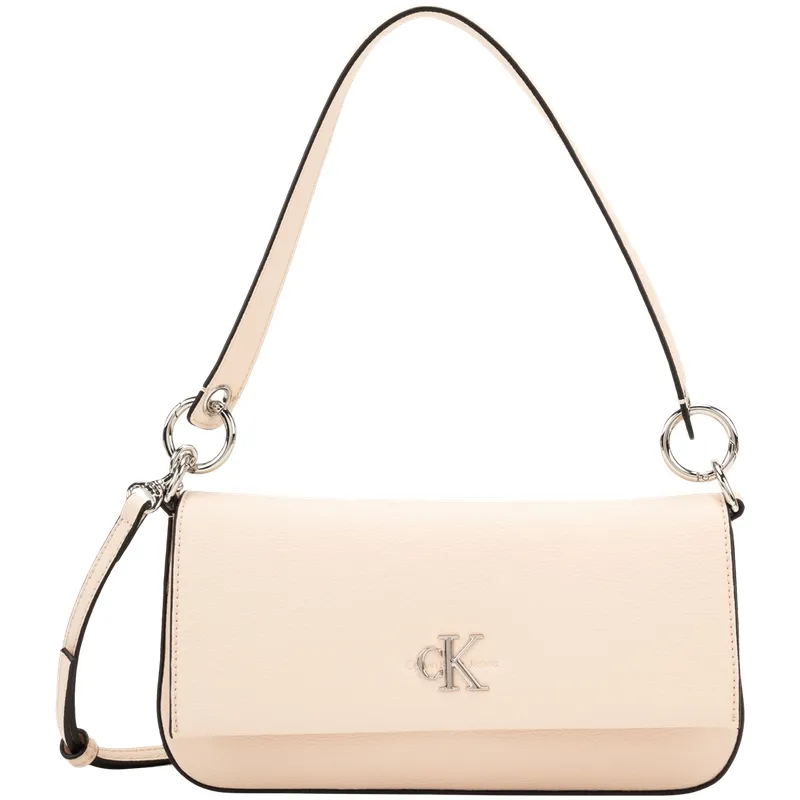 CALVIN KLEIN Synthetic Material Shoulder Bag Medium Women's Egg Shell Yellow