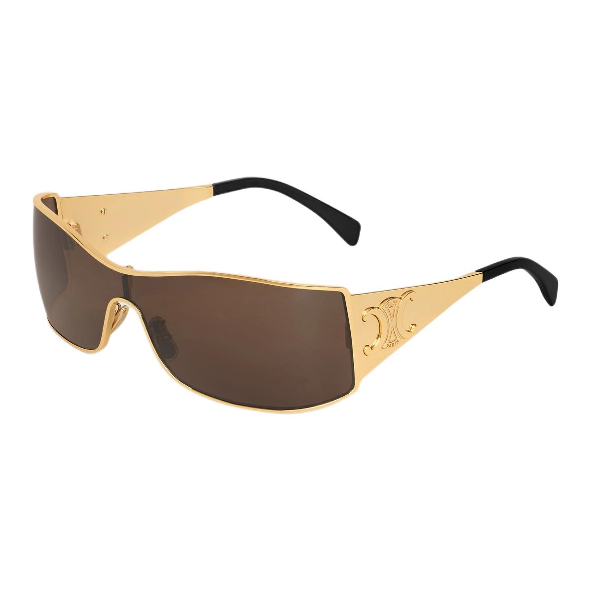 CELINE Triomphe Metal Racer Sunglasses In Metal