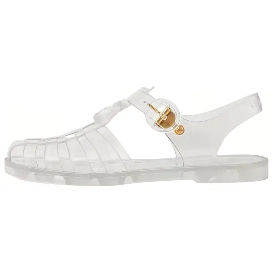 GUCCI GG Fisherman Sandal White Clear Women's