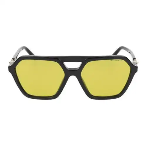 TIFFANY & CO. Acetate Square Sunglasses Women's Black