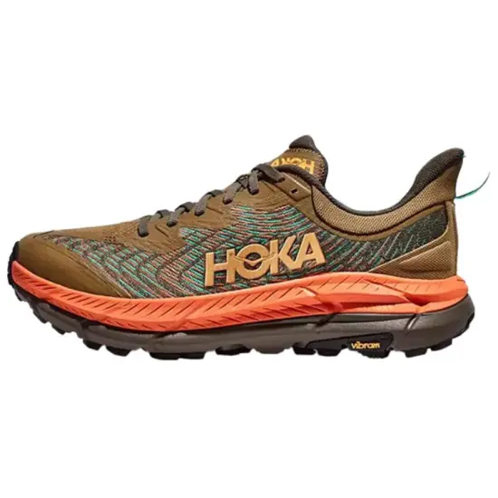 HOKA ONE ONE Mafate Speed 4 Running Shoes Men Low-Top Pumpkin