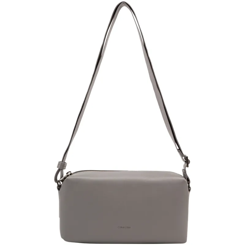 CALVIN KLEIN Synthetic Material Shoulder Bag, Crossbody Bag Men's Zinc Gray