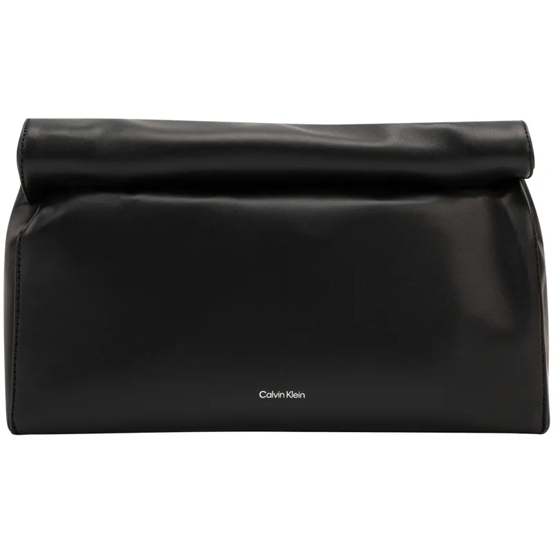 CALVIN KLEIN Sheepskin Clutch Medium Women's Space Black