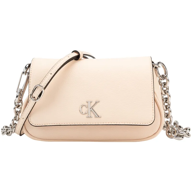 CALVIN KLEIN Synthetic Material Shoulder Bag Women's Egg Shell Yellow