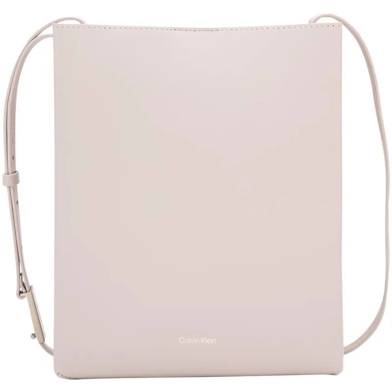CALVIN KLEIN Cow Leather Shoulder Bag, Crossbody Bag Medium Women's Solitude Red Gray