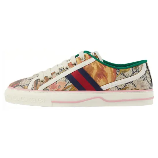 GUCCI Tennis 1977 Stylish Skateboarding Shoes Women's Multicolor