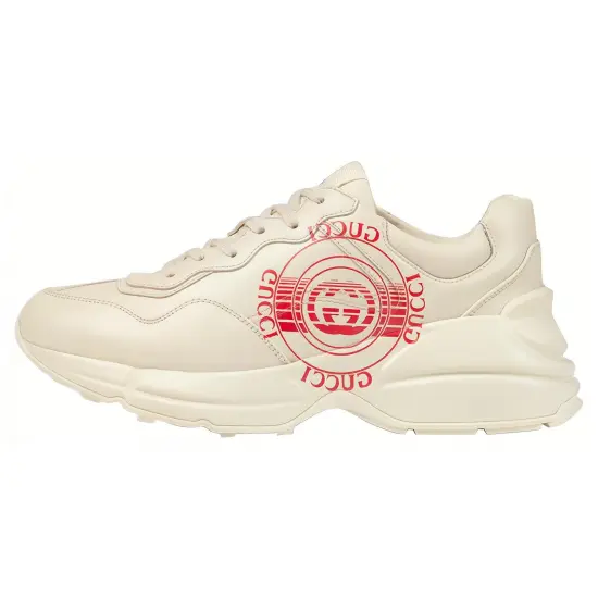 GUCCI Women's Rhyton 'GUCCI Disk Print   Ivory' Women's