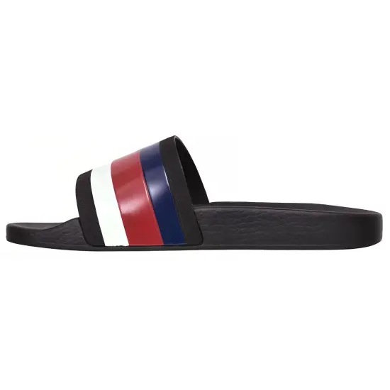 GUCCI Pursuit Pool Slides Blue White Stripe