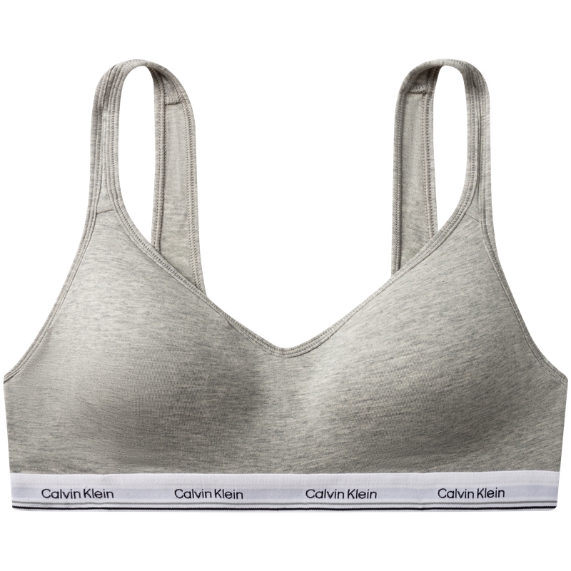 CALVIN KLEIN Comfortable push-up light sports non-wired soft support thinly padded tank top bra for women