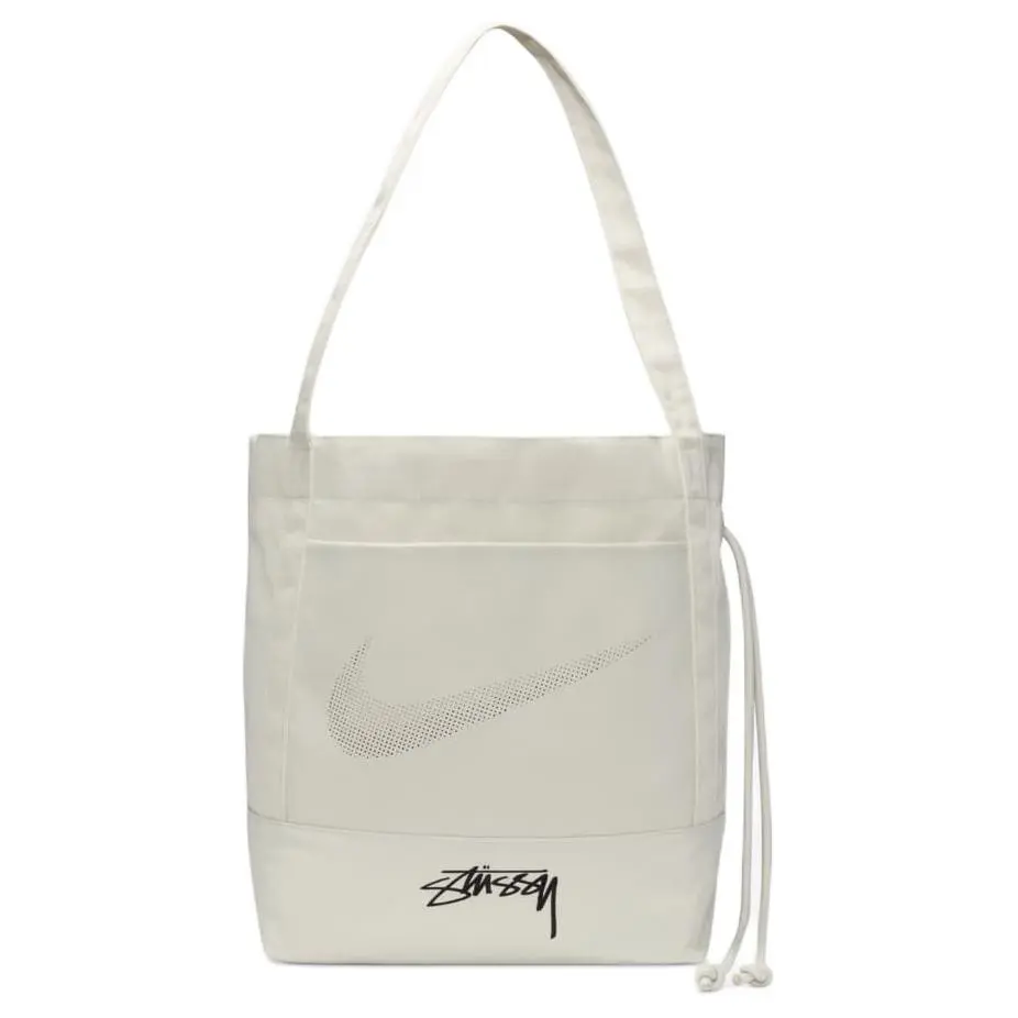 Nike X Stussy Collaboration Canvas Handbag, Shoulder Bag Regular Unisex White