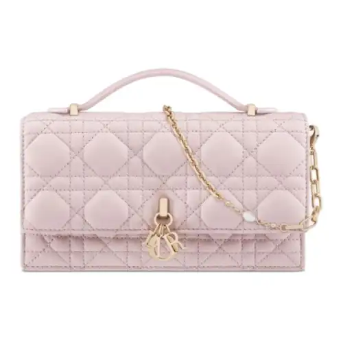 DIOR My Dior Lambskin Shoulder Bag, Crossbody Bag, Handbag Mini Women's Soft Pink