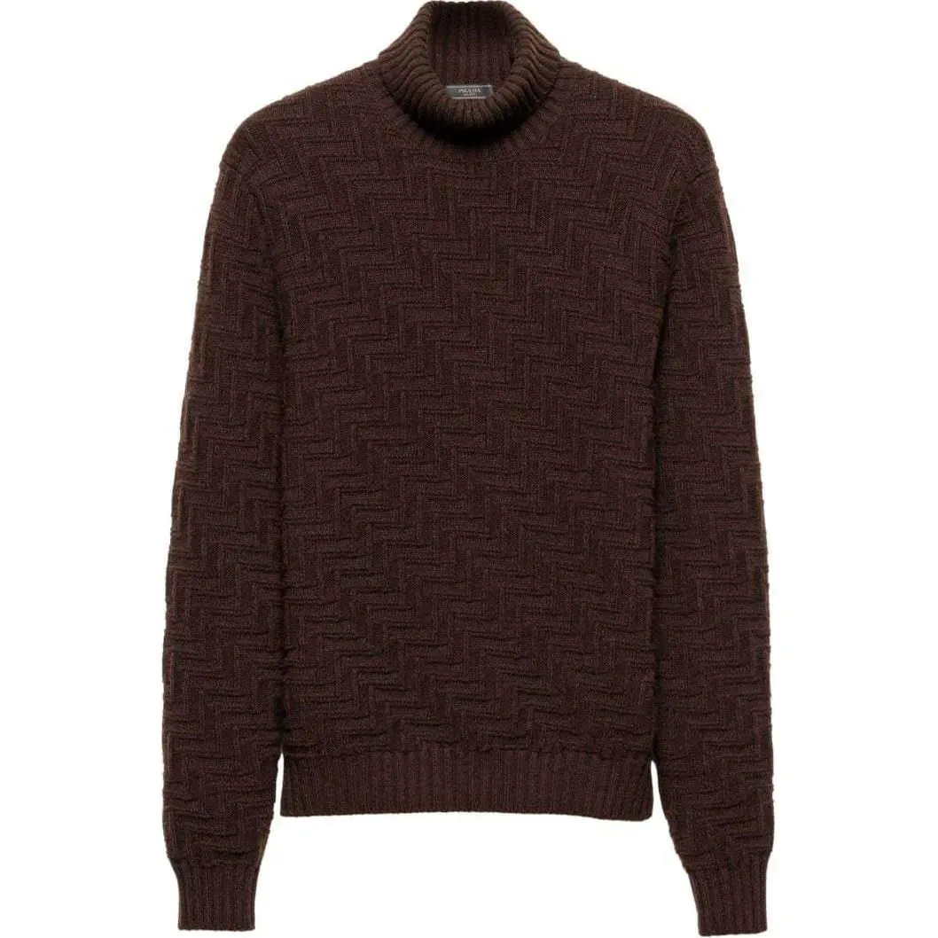 PRADA Wool And Cashmere Turtleneck Sweater
