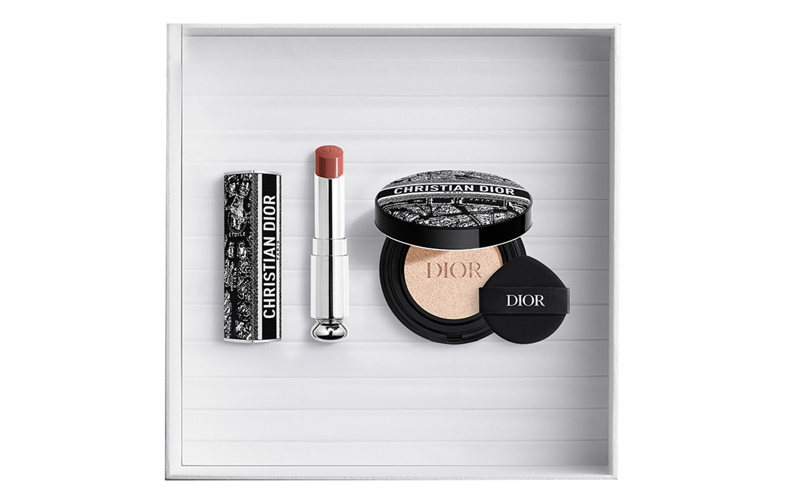 DIOR Card, lipstick, soft heel, gift box, makeup primer, set
