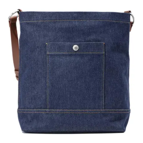 Levi's 100% Cotton Bucket Bag, Shoulder Bag Regular Women's Washed Blue