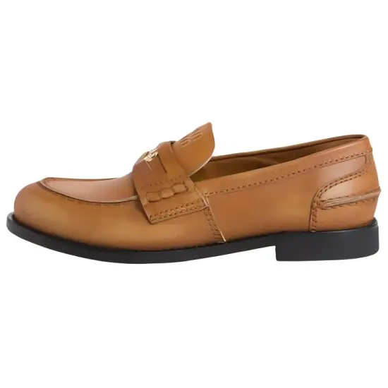 MIU MIU Penny Loafers Women's Umber