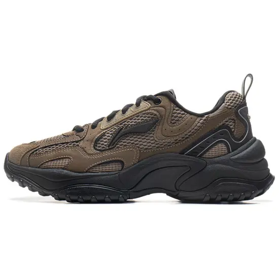 LINING Chu Rui V2 Casual Shoes Men Low-Top Mushroom Brown/Teak Brown/Black