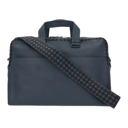 Bottega Veneta Leather Shoulder Bag, Crossbody Bag, Handbag Men's Blue
