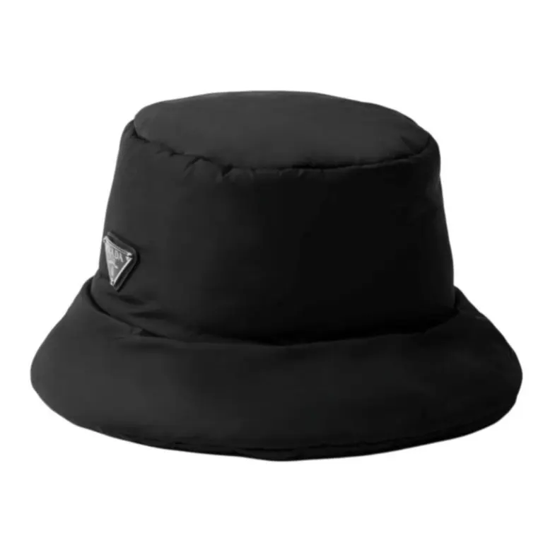 PRADA Enamel Bucket Hats Men's Black