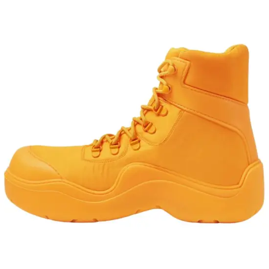Bottega Veneta Puddle Bomber Ankle Boot Tangerine