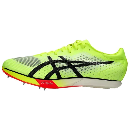 Asics Metaspeed MD Anti Slip Wear Resistant Low Top Long Distance Running Running Shoes Men's Green