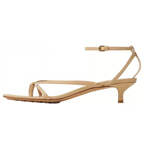 Bottega Veneta Square-Toe Heeled Sandals Women's