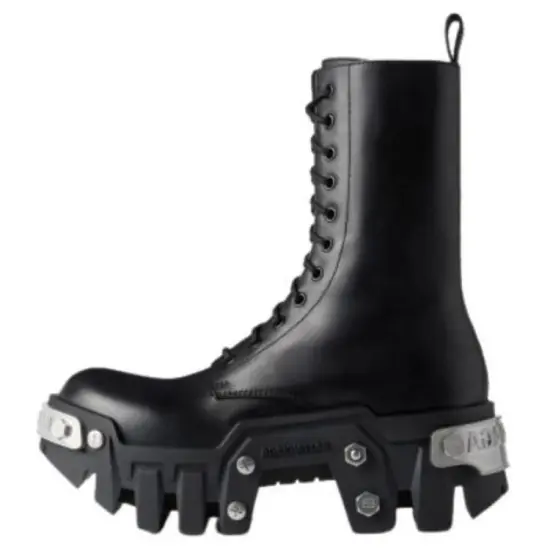 Balenciaga Bulldozer Platform Lace-up Boots