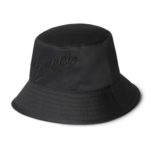 GUCCI Cotton Bucket Hats Women's Black