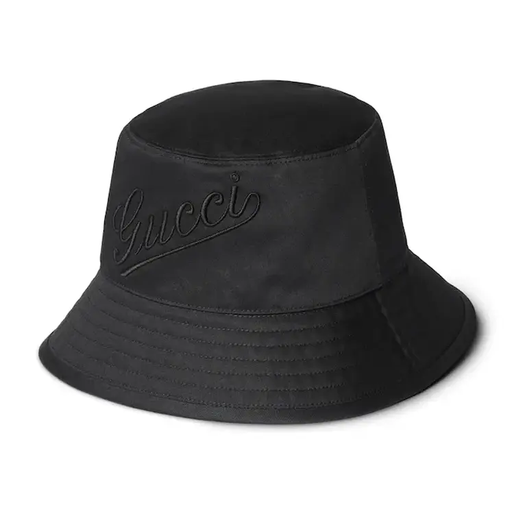 GUCCI Cotton Bucket Hats Women's Black
