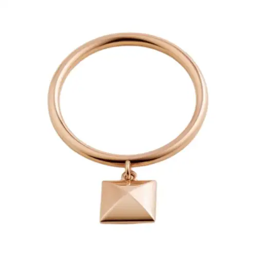 HERMES Rose Gold Rings Women's Gold