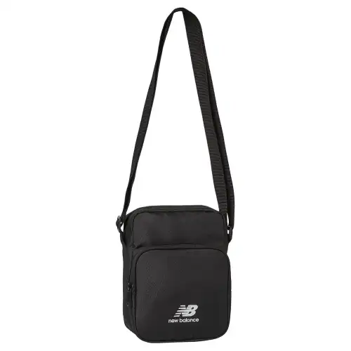 New Balance Polyester Crossbody Bag, Shoulder Bag Unisex Black
