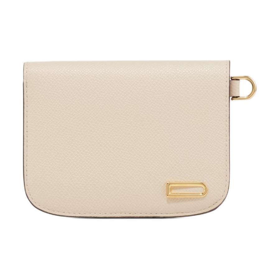 Delvaux Vagabond золотой металлический Аксессуар с застежкой Открытие и закрытие блестящего зерна альпина маленькая кожаный деньги пакет женский Кунжут цвет "слоновой кости"