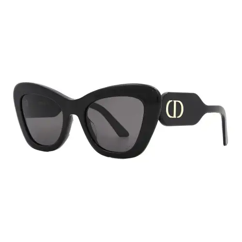 DIOR Plastic Butterfly Sunglasses Women's Black