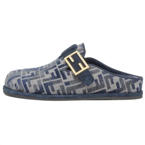 FENDI Feel Ff Denim Mules Women's