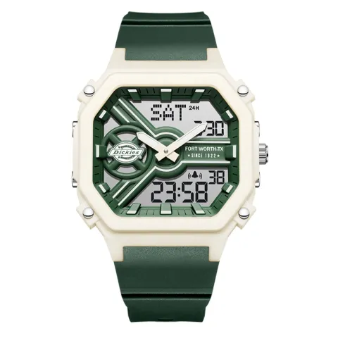 Dickies Wrist Watches Electronic Movement Silicone Plastic Strap Black Dial Unisex