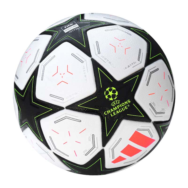 Adidas Size 45 Soccer Ball Pu Seamless Thermal bonding Unisex White/Black/Bright Yellow Fluorescent